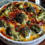 cheesy broccoli vegetable soup - featured image