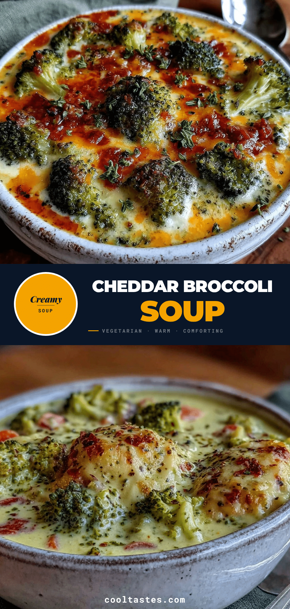 cheesy broccoli vegetable soup recipe