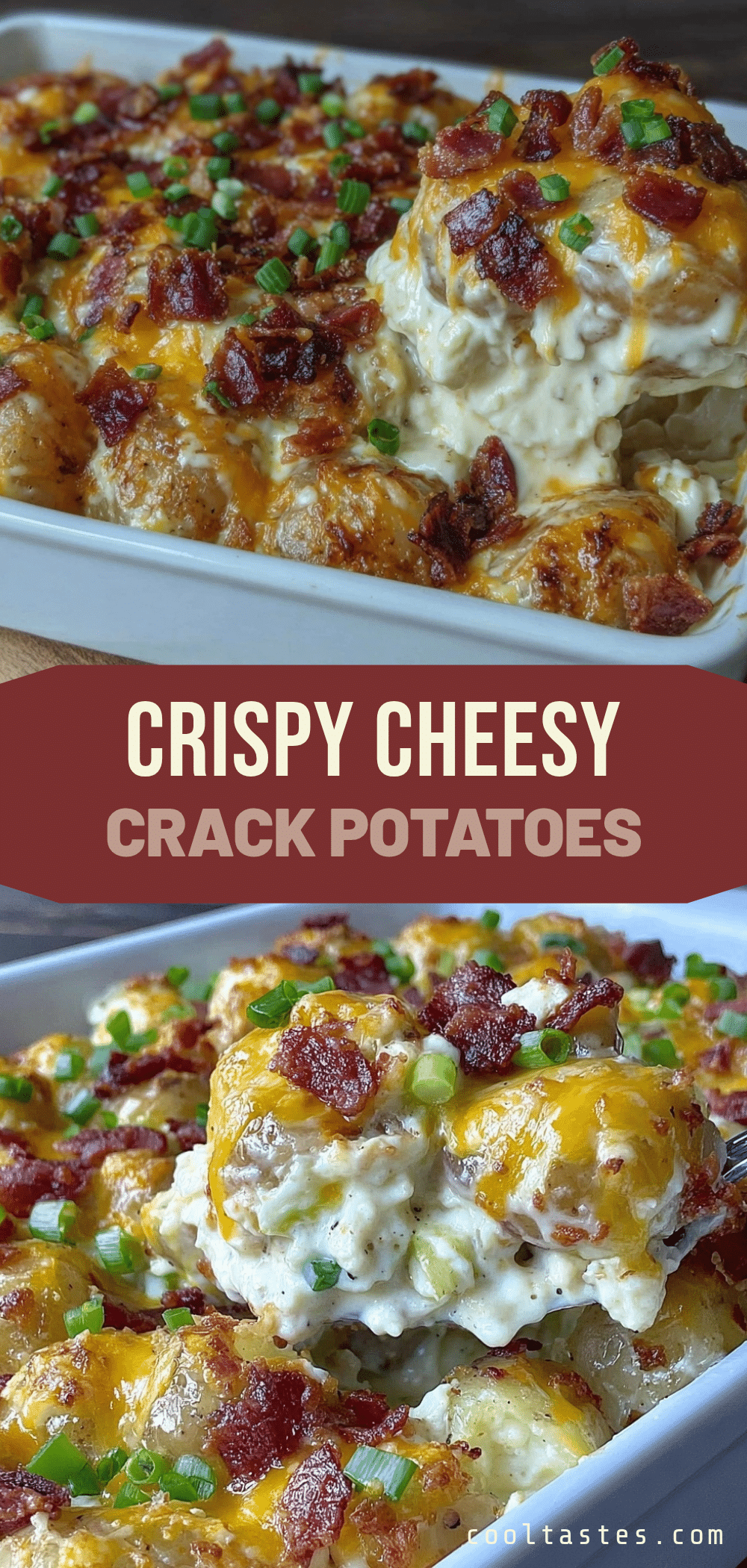 cheesy crack potatoes recipe