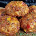 cheesy Rotel sausage balls - featured image