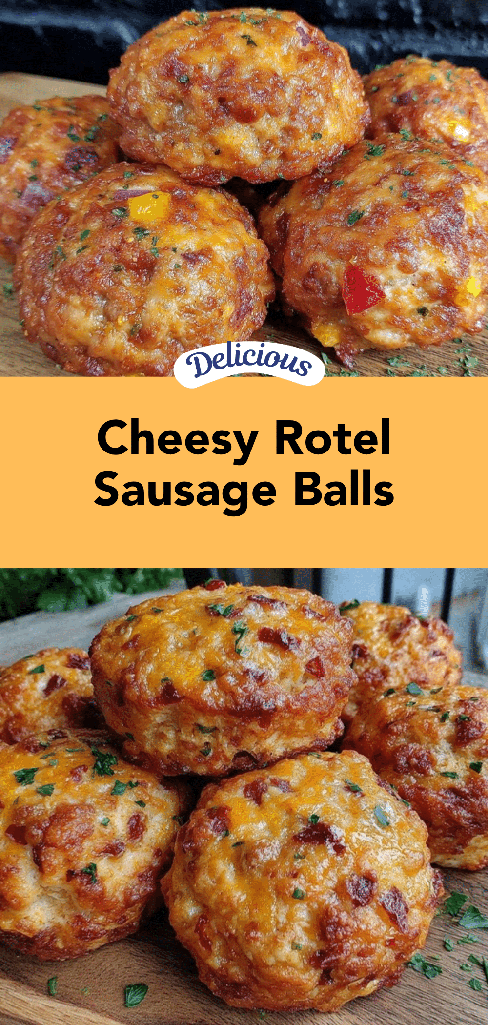 cheesy Rotel sausage balls recipe