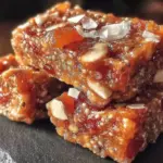 chewy apricot chia bars - featured image