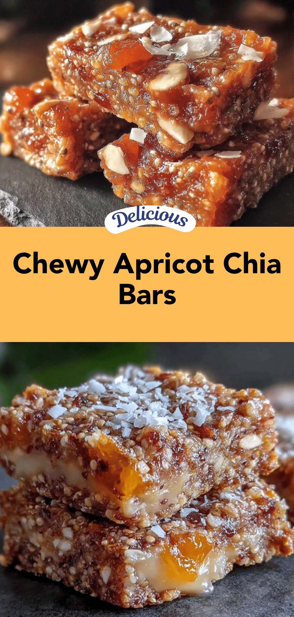 chewy apricot chia bars recipe