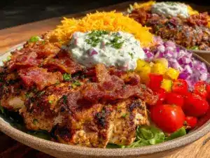 chicken bacon ranch bowls - featured image