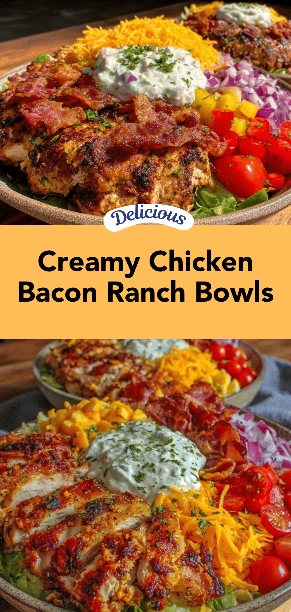 chicken bacon ranch bowls recipe