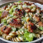 chicken caesar pasta salad - featured image