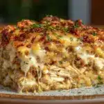 chicken cauliflower rice casserole - featured image