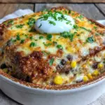 chicken enchilada casserole - featured image