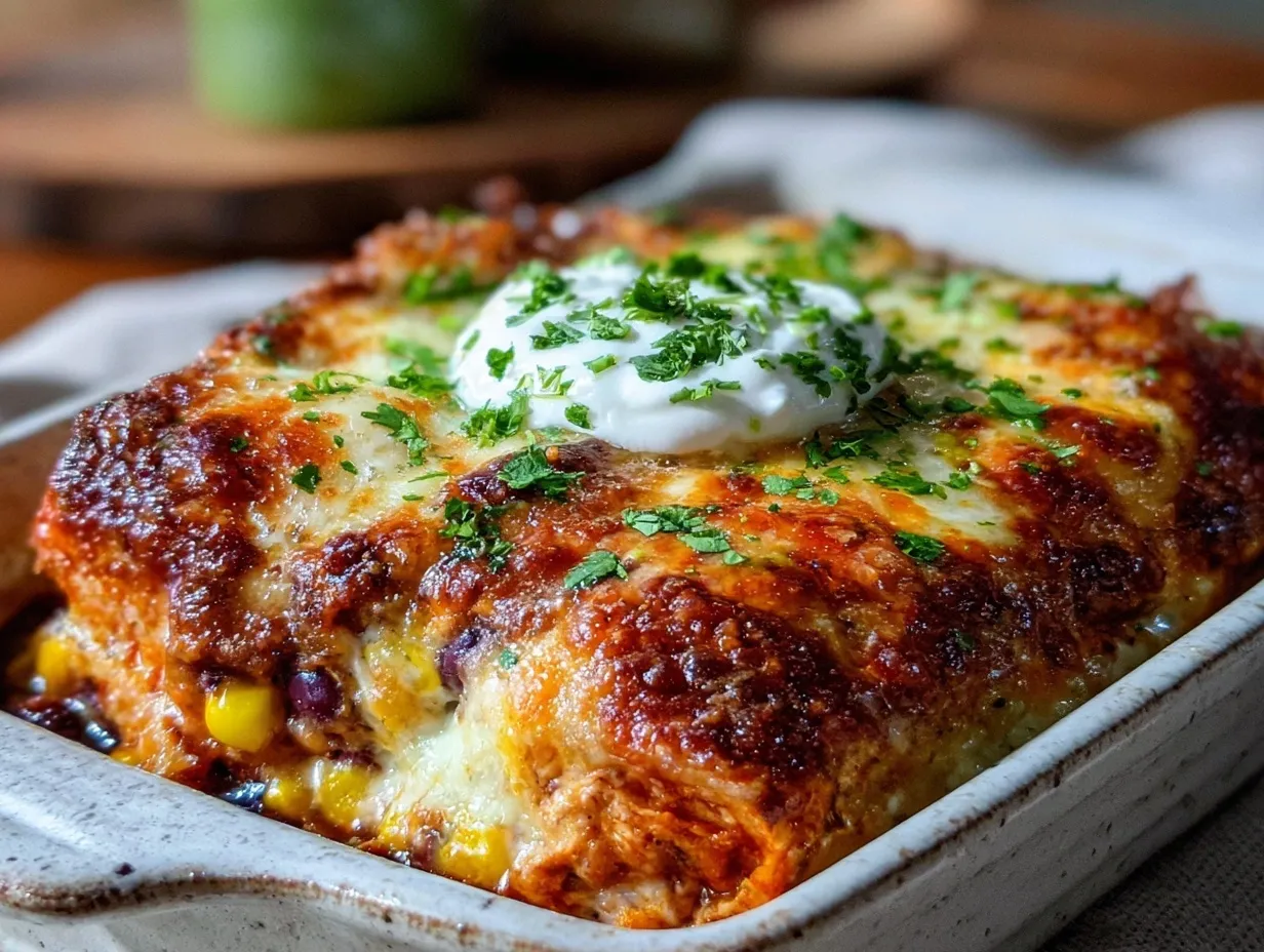 chicken enchilada casserole preparation steps