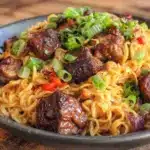 chicken ramen stir fry recipe - featured image