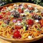 classic spaghetti salad recipe - featured image