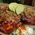 coconut lime chicken and rice - featured image