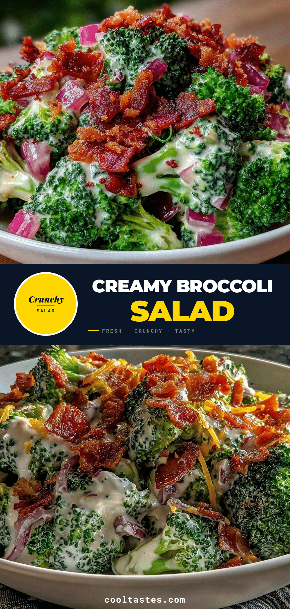 creamy broccoli salad with crispy bacon recipe