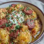 creamy Cajun potato soup crockpot recipe - featured image