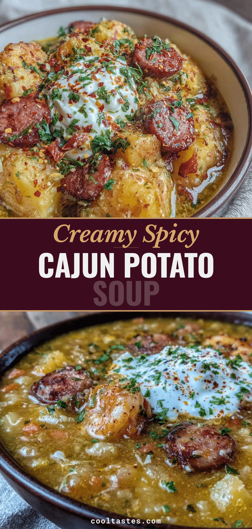 creamy Cajun potato soup crockpot recipe recipe