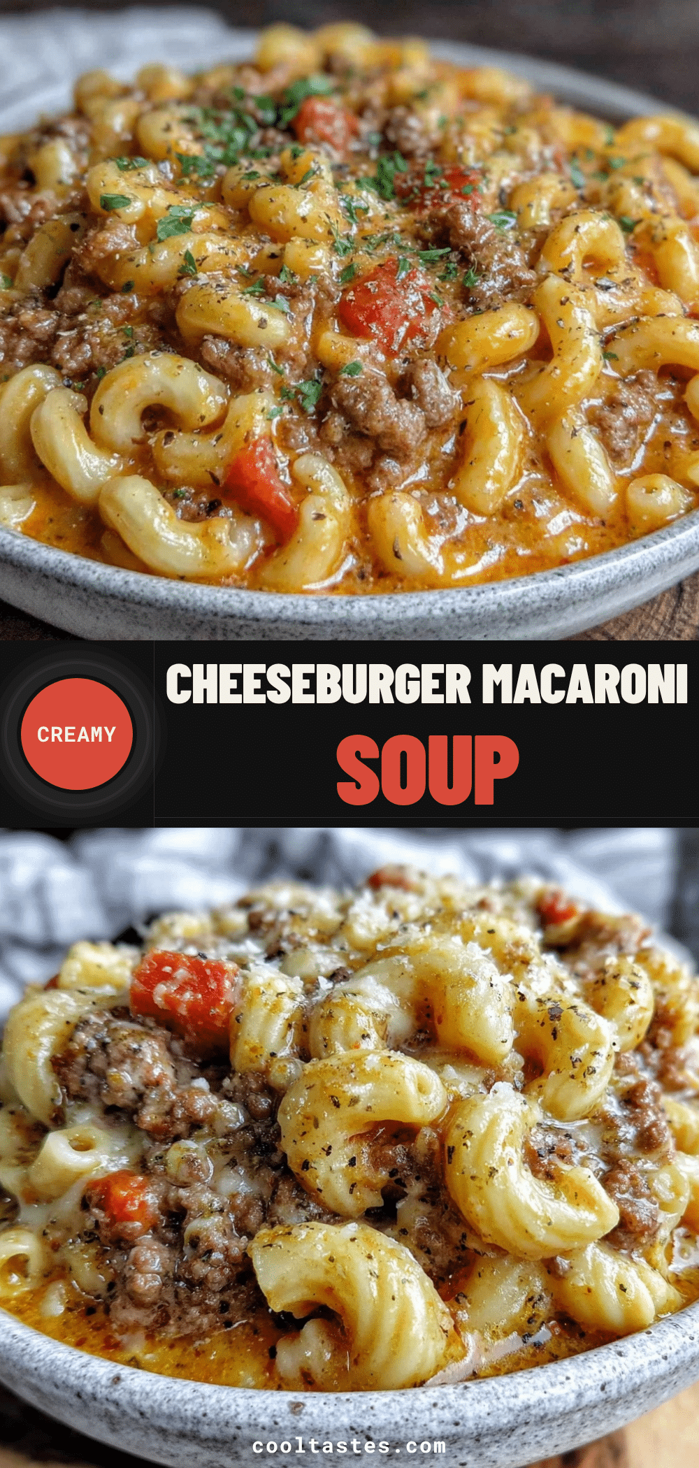 creamy cheeseburger macaroni soup recipe