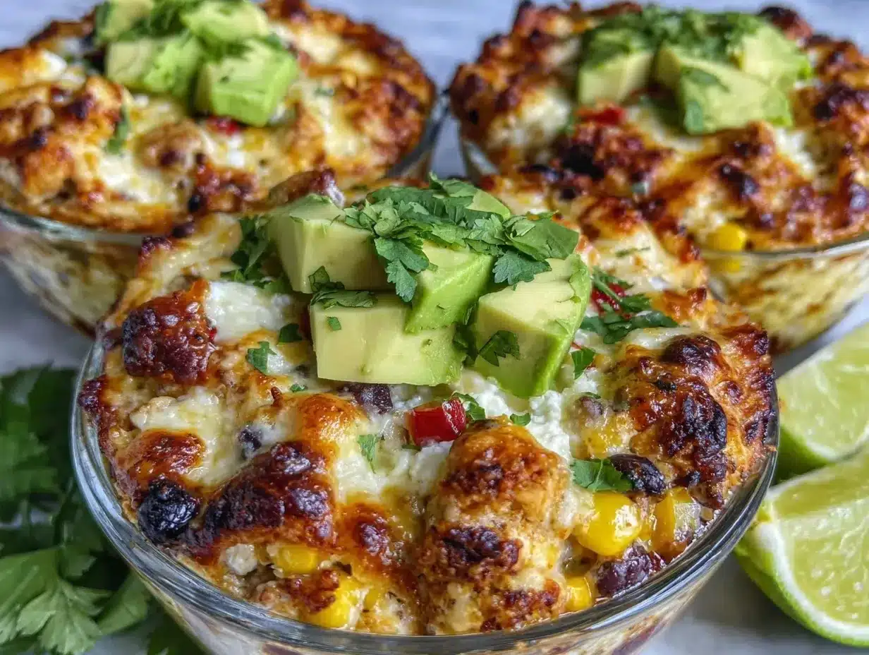 creamy chicken enchilada bowls preparation steps