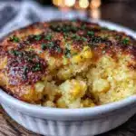 creamy corn and squash casserole - featured image