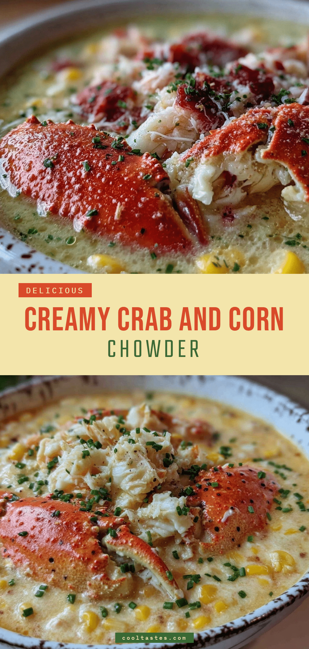 creamy crab and corn chowder recipe