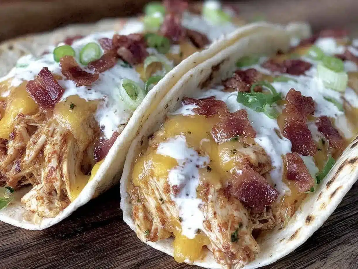 creamy crack chicken tacos preparation steps