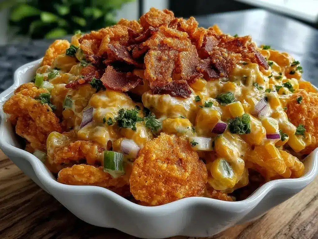 creamy frito corn salad - featured image