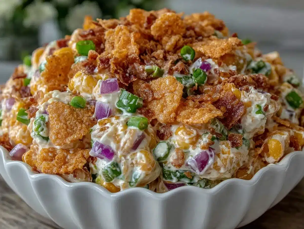creamy frito corn salad preparation steps