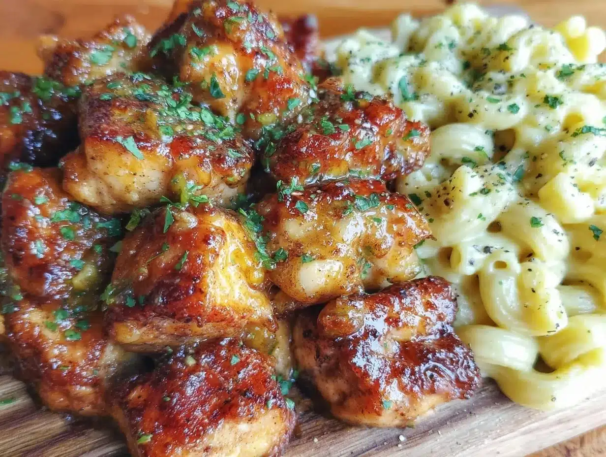 creamy honey pepper chicken mac & cheese preparation steps