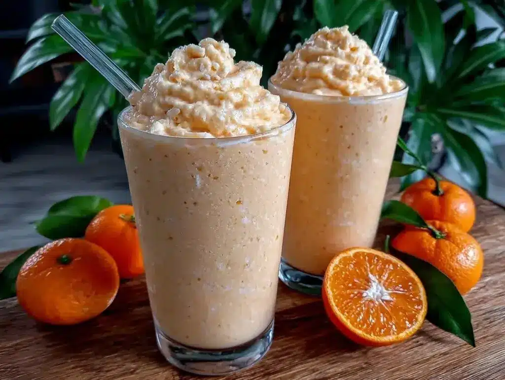 creamy orange creamsicle smoothie recipe - featured image