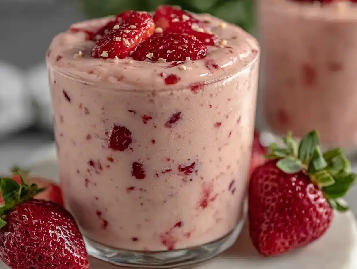 creamy strawberry date smoothie preparation steps