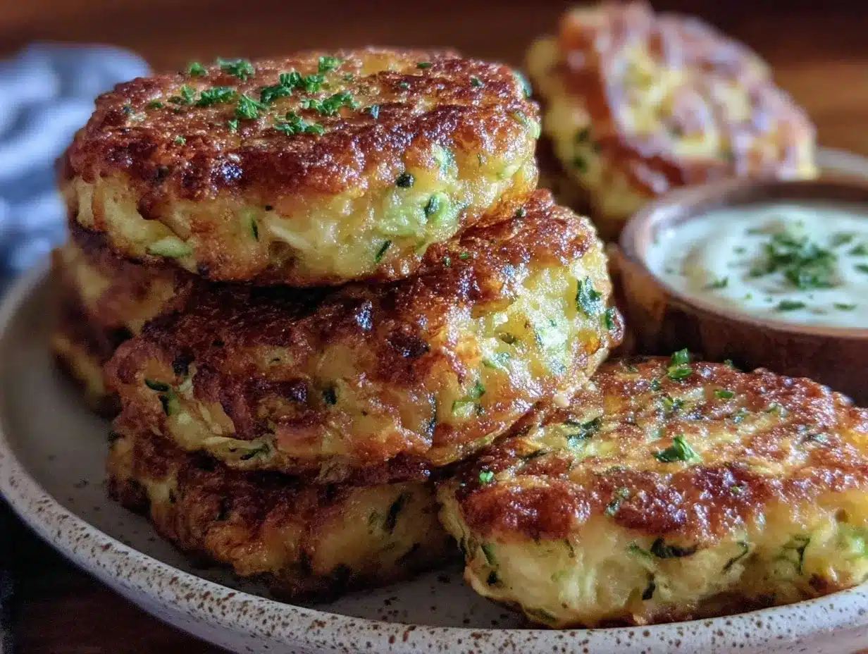 crispy zucchini fritters preparation steps