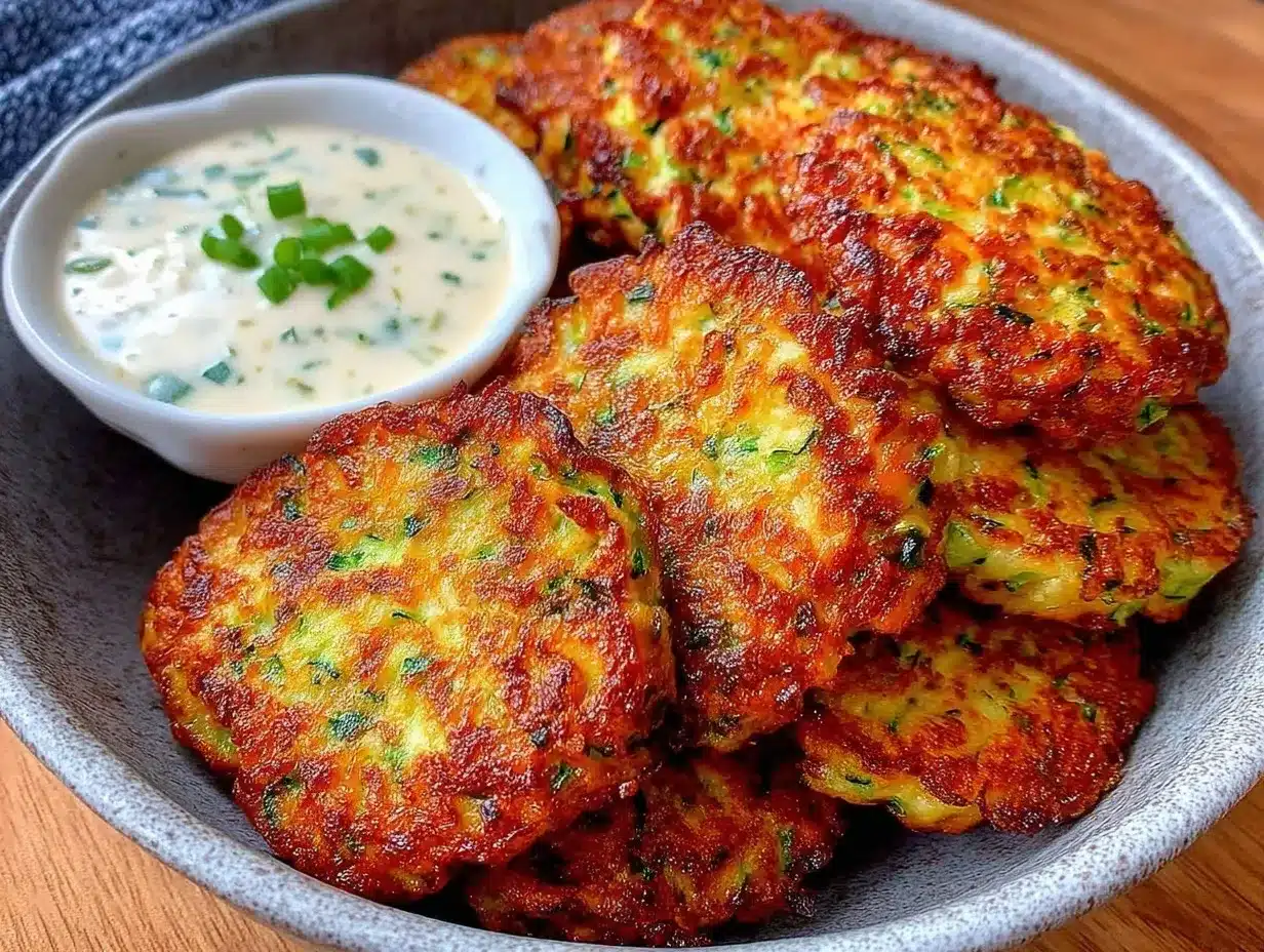 crispy zucchini fritters preparation steps