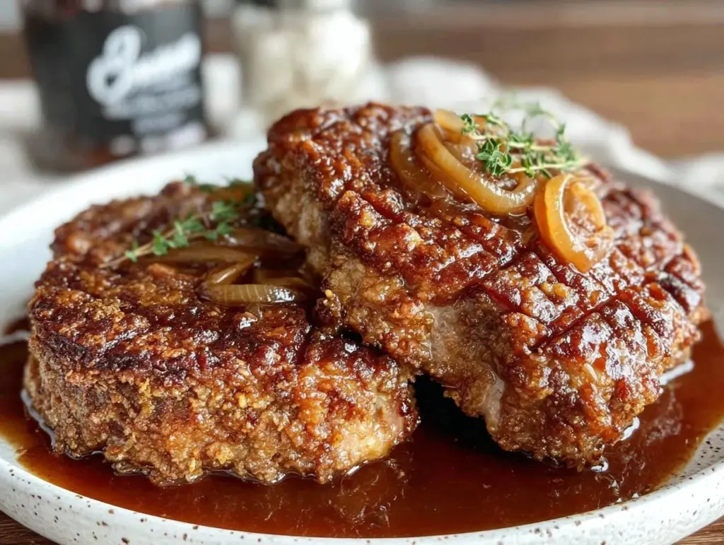 crockpot cube steak with rich gravy - featured image