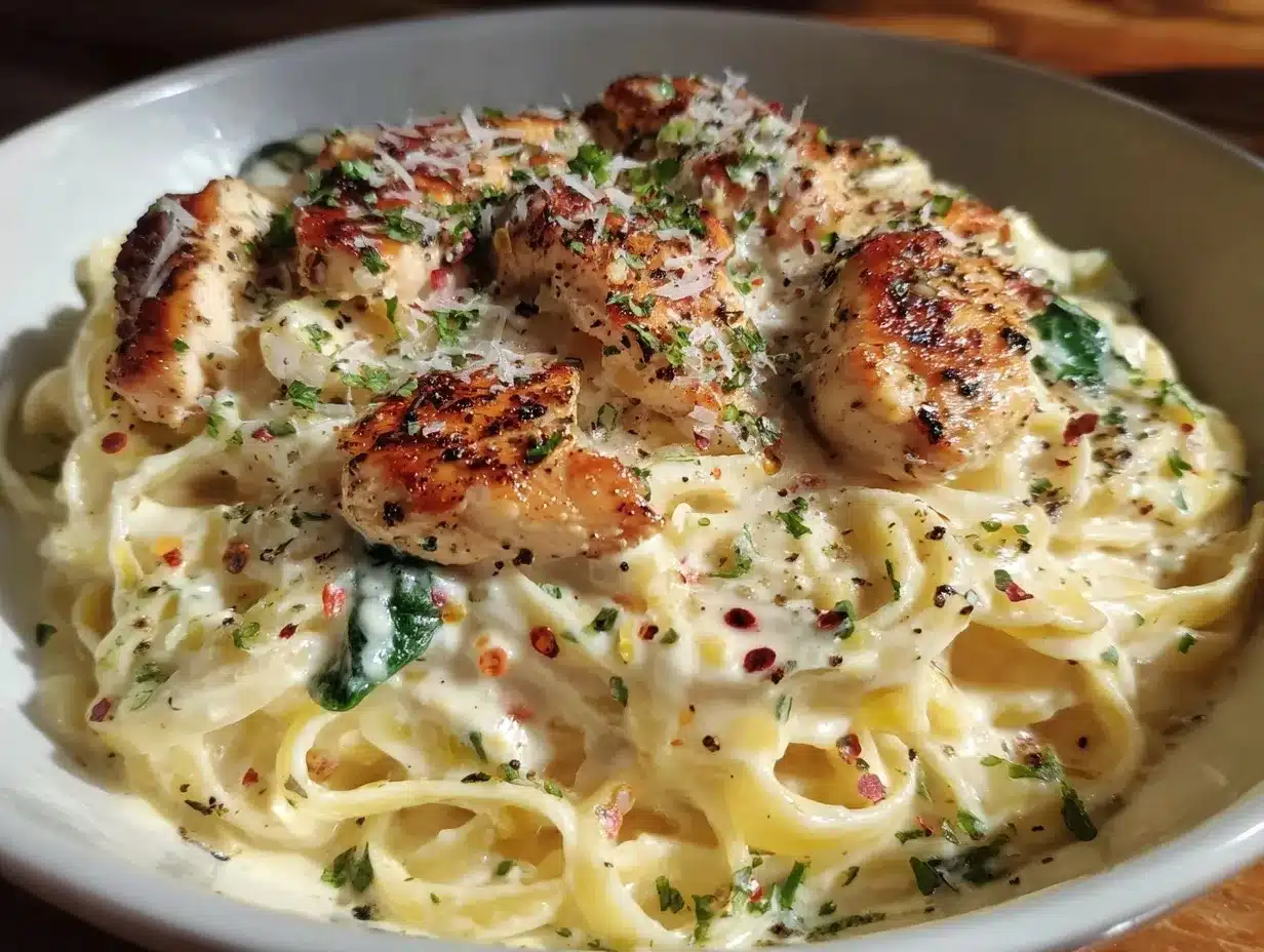 dairy-free chicken alfredo pasta preparation steps