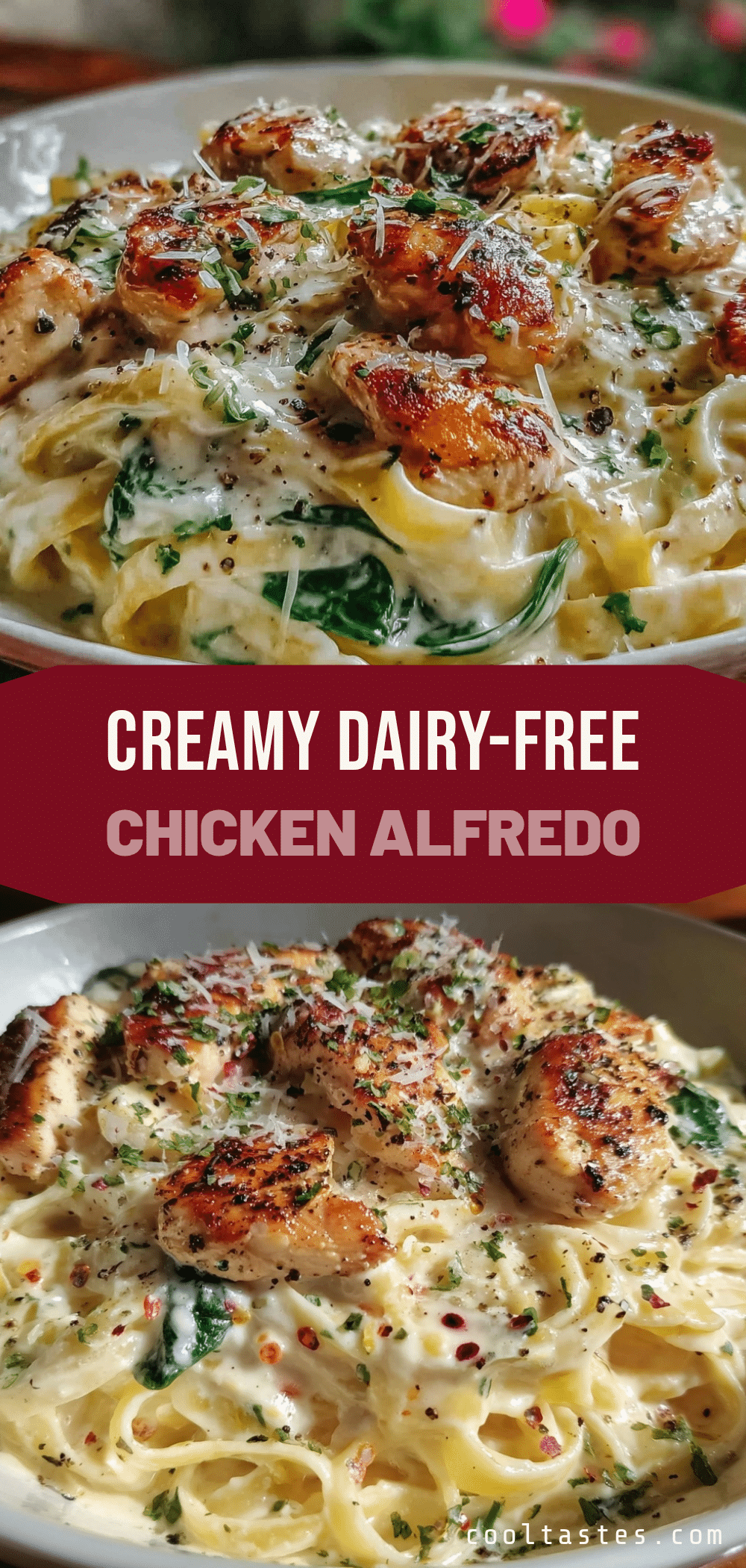 dairy-free chicken alfredo pasta recipe