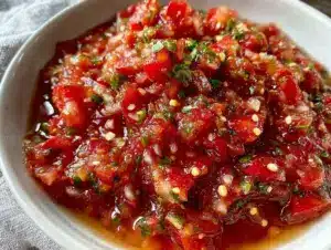 easy blender salsa - featured image