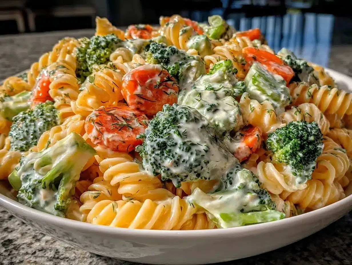 easy ranch pasta salad recipe preparation steps