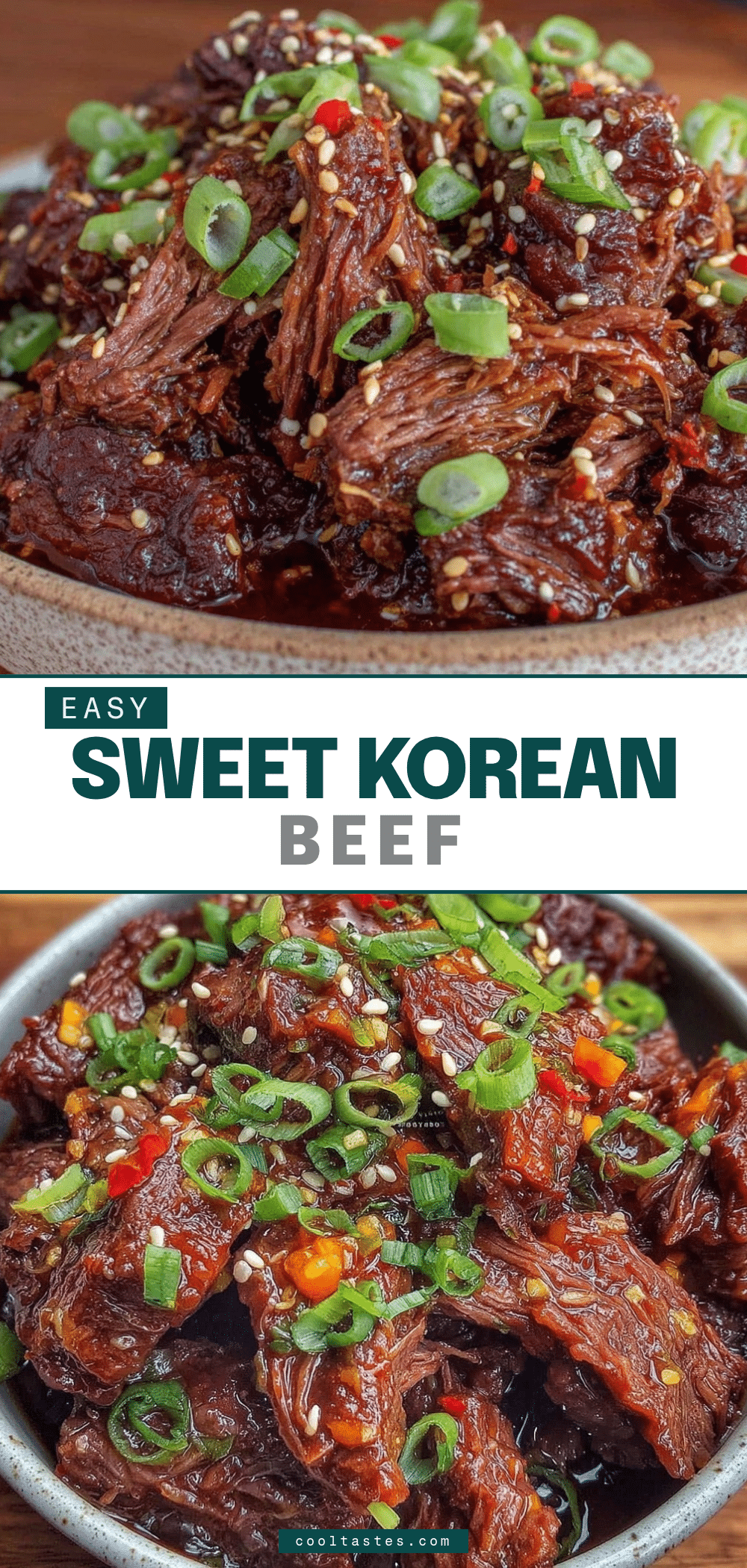 easy sweet Korean beef slow cooker recipe