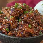 Easy Teriyaki Chicken Crockpot Bowl - featured image