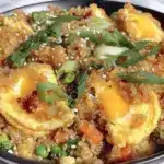 egg fried quinoa bowl - featured image