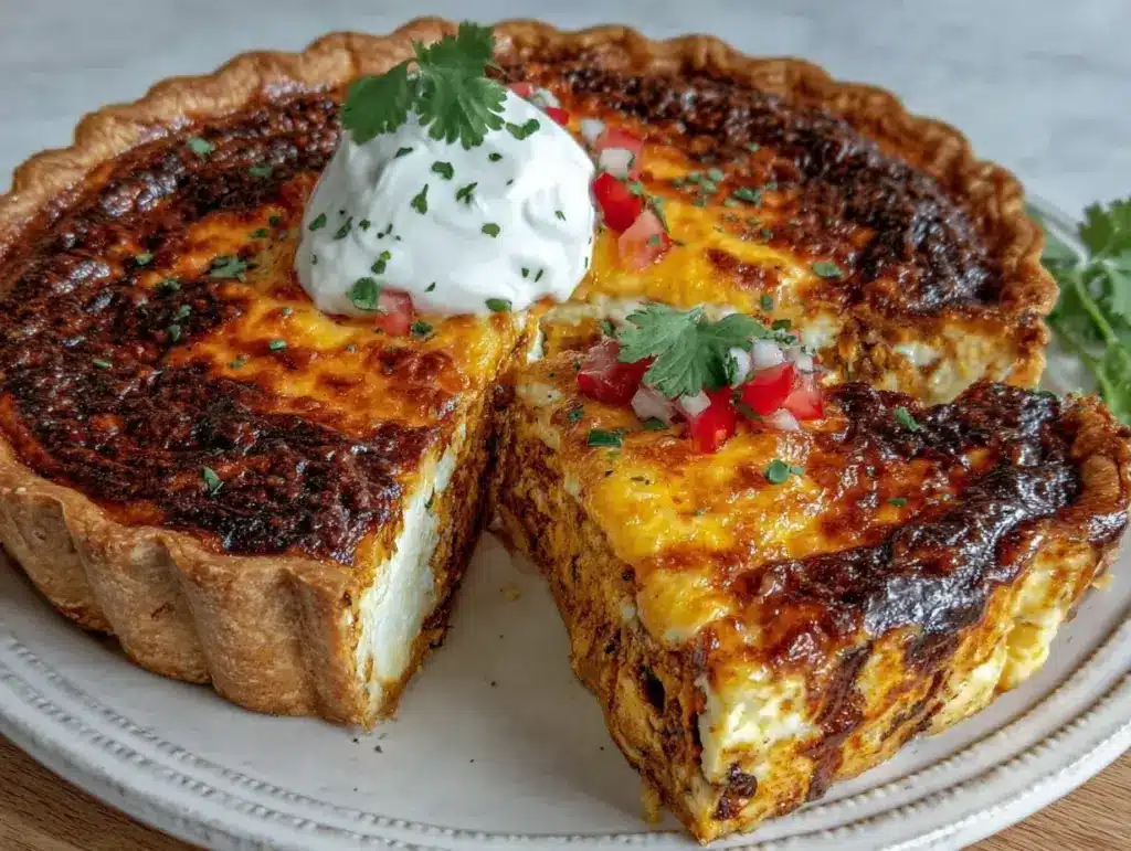 enchilada quiche recipe - featured image