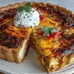 enchilada quiche recipe - featured image