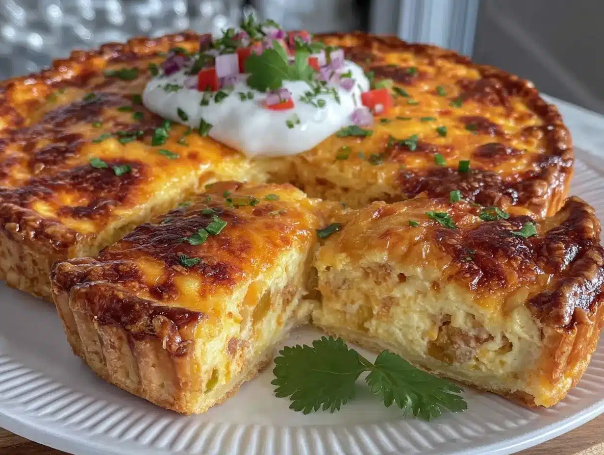 enchilada quiche recipe preparation steps