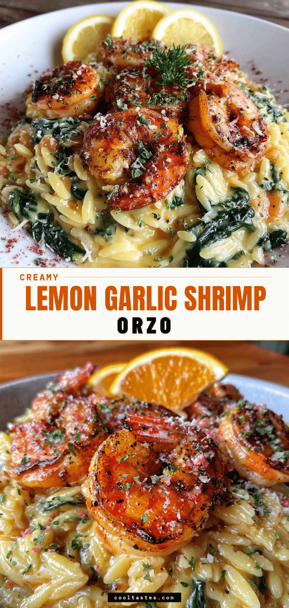 garlic butter shrimp orzo recipe