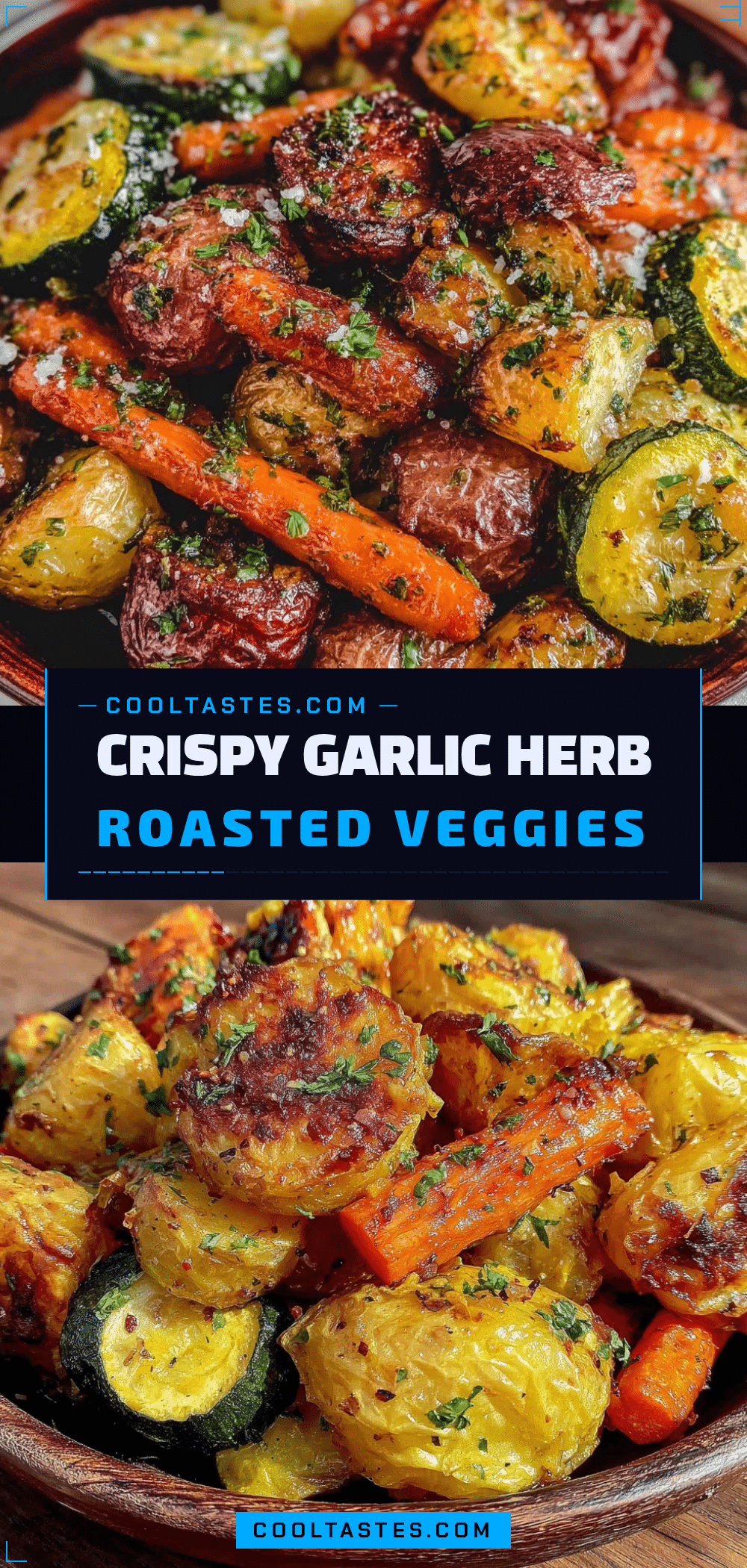 garlic herb roasted potatoes carrots zucchini recipe