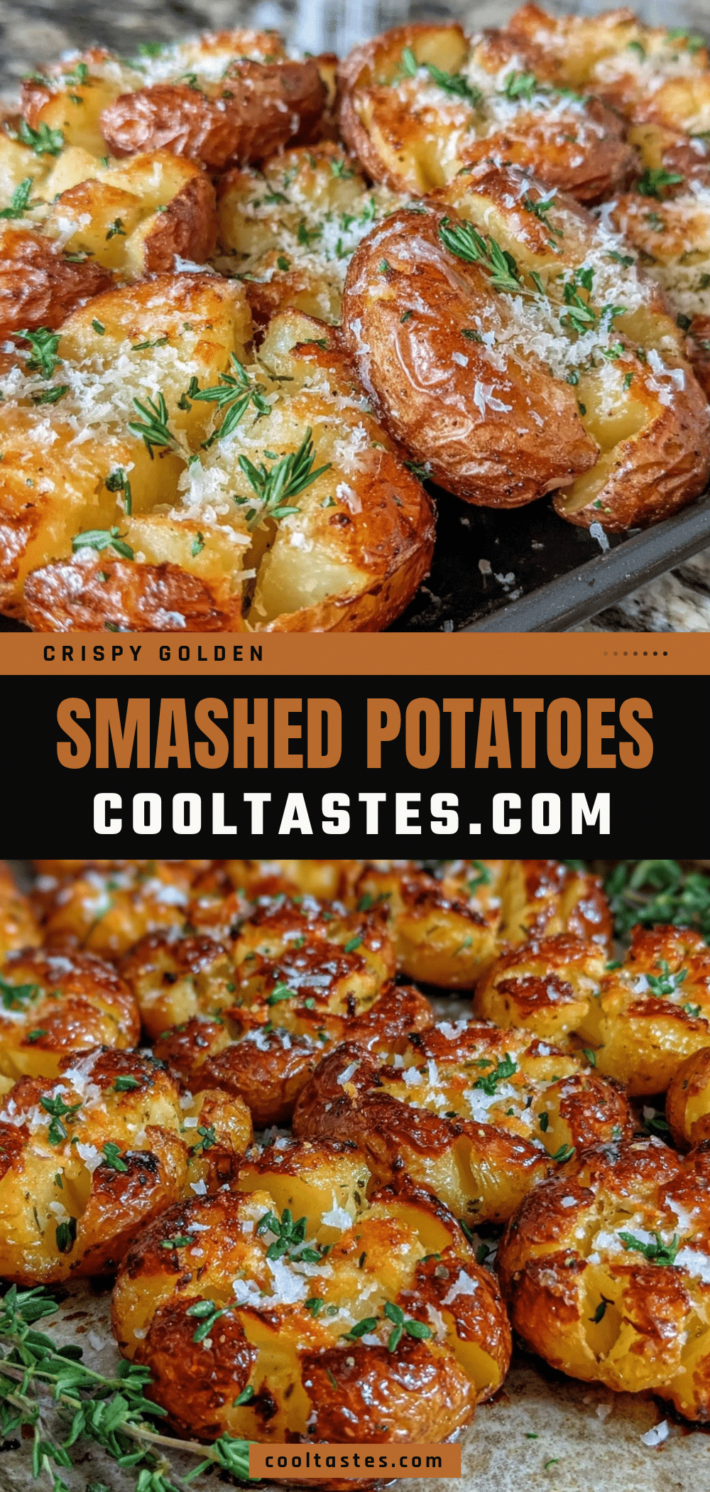 golden smashed yukon potatoes recipe