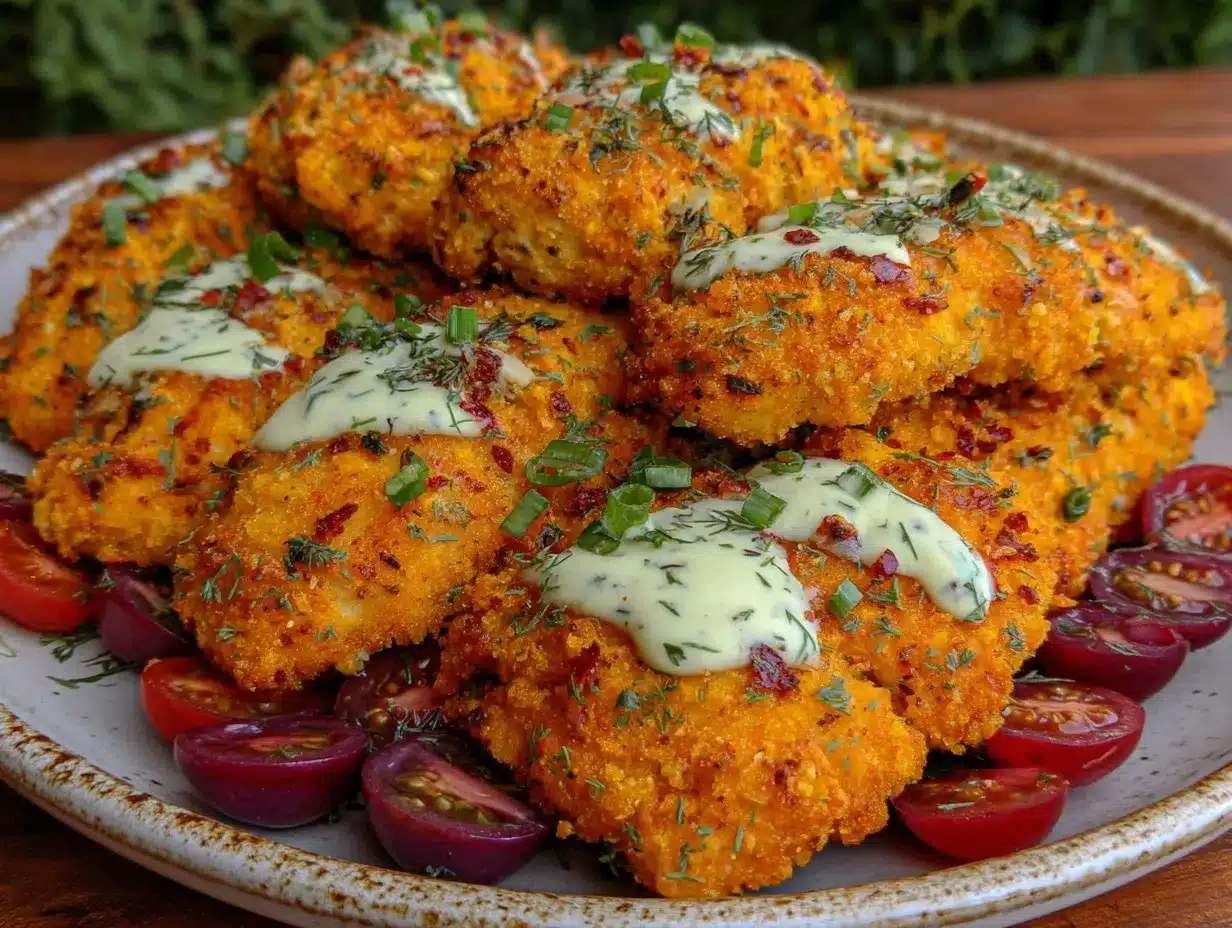 Greek yogurt marinated chicken tenders preparation steps