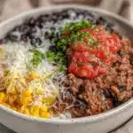 ground beef burrito bowl - featured image