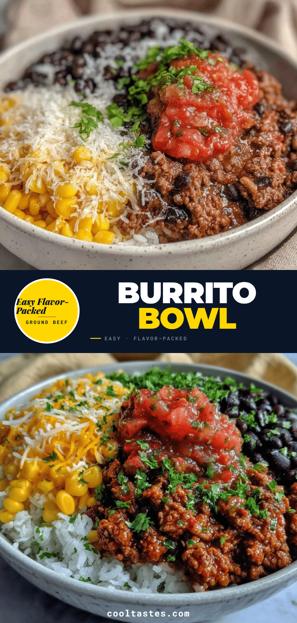 ground beef burrito bowl recipe