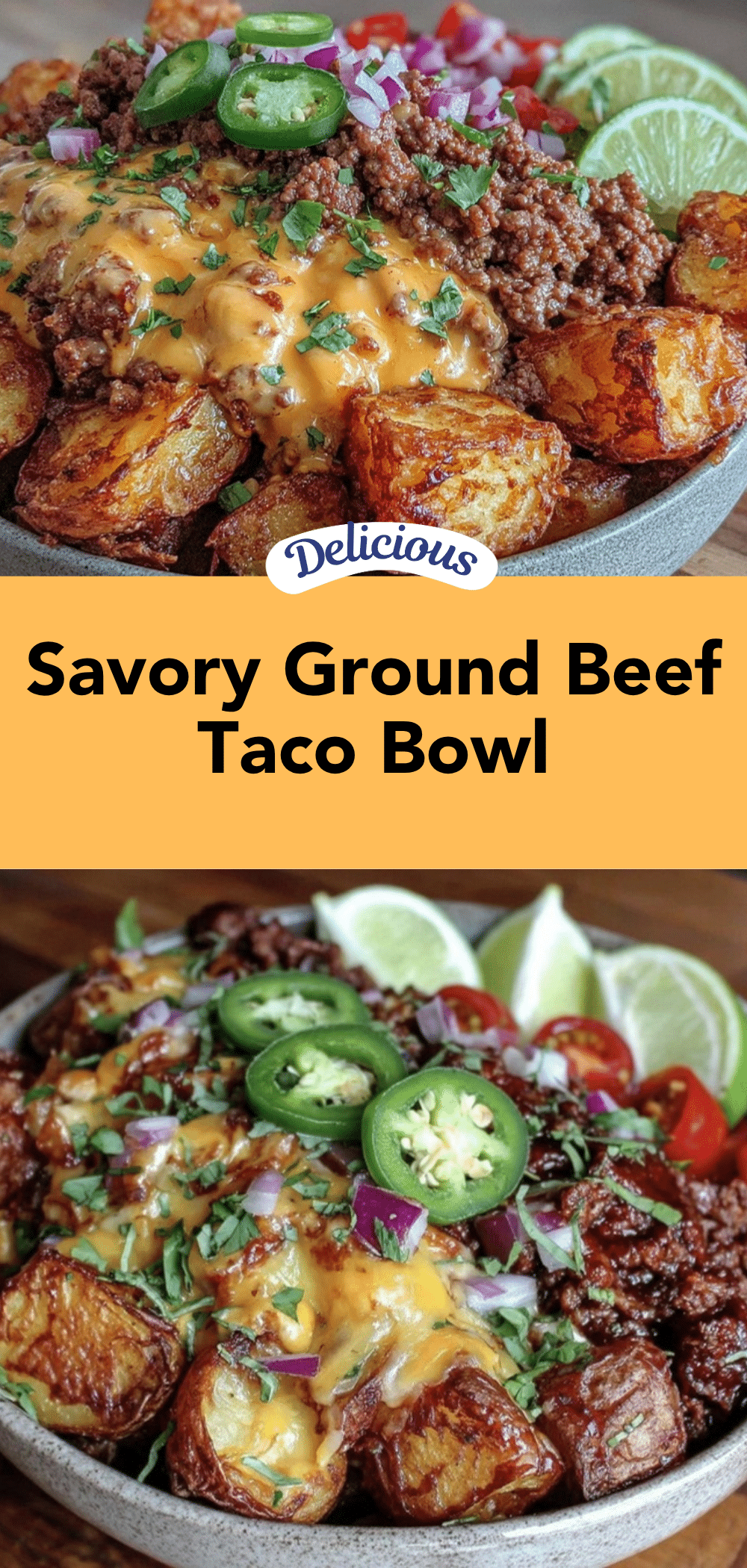 ground beef potato taco bowl meal prep recipe