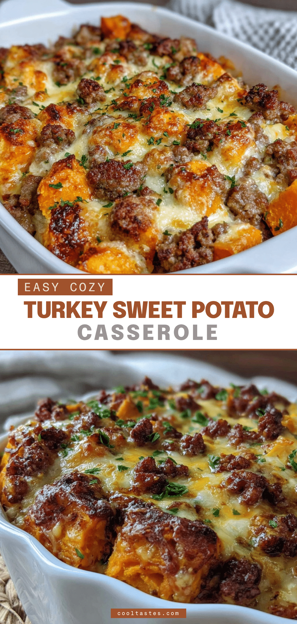 ground turkey sweet potato casserole recipe